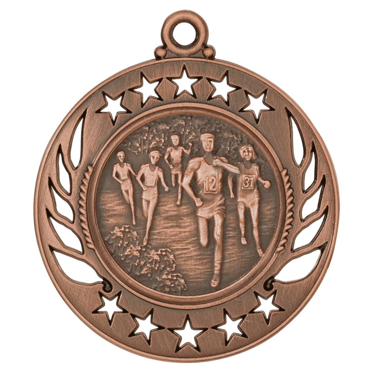 Antique Bronze 2 1/4" Cross Country Galaxy Medal