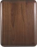 6" x 8" Elliptical Edge Round Corner Genuine Walnut Plaque