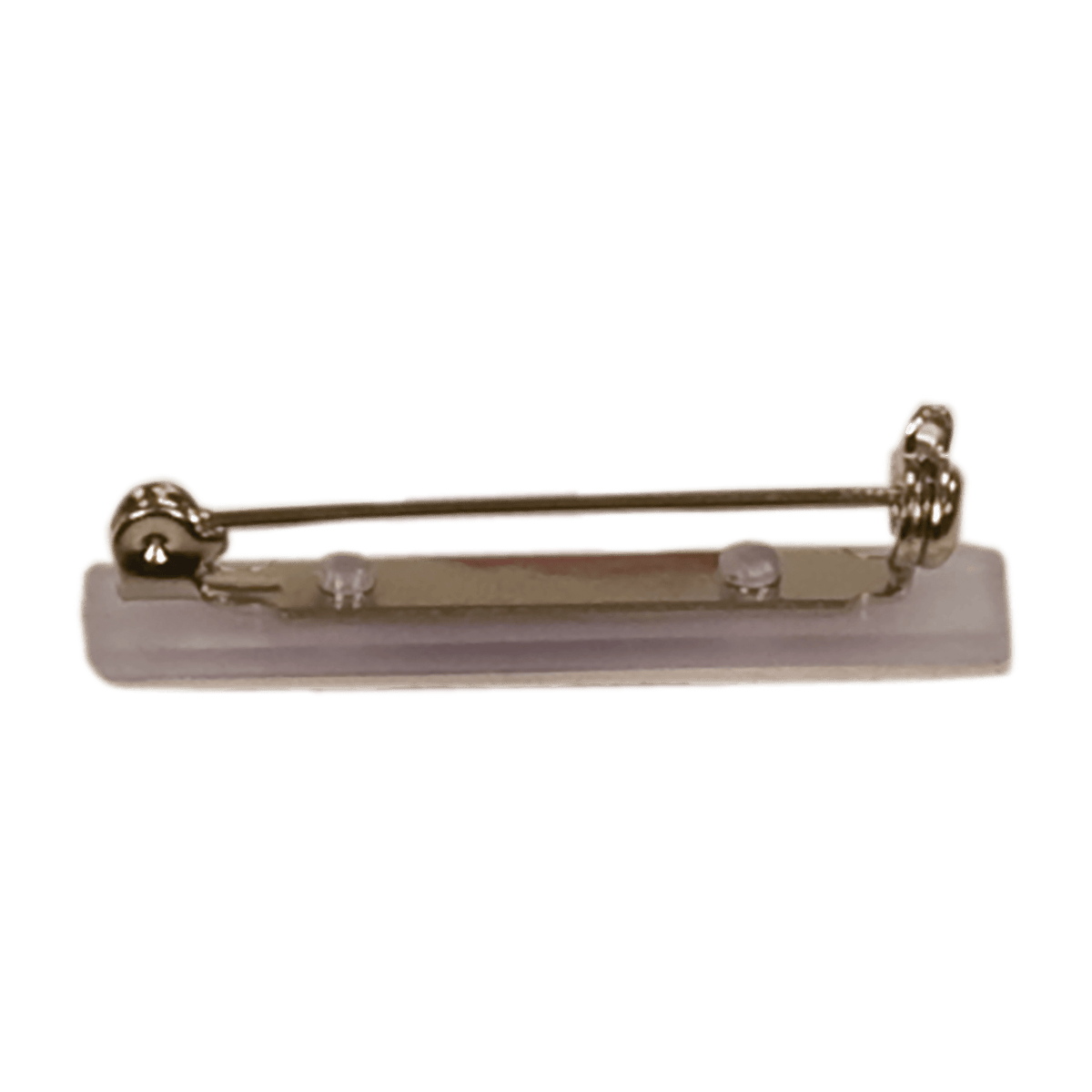 1 1/2" Clear Top Opening Bar Pin with Adhesive