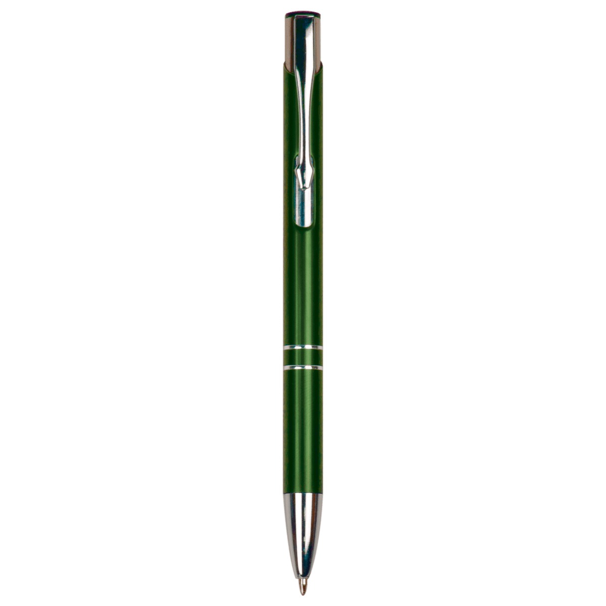 Green with Silver Trim Laserable Pen