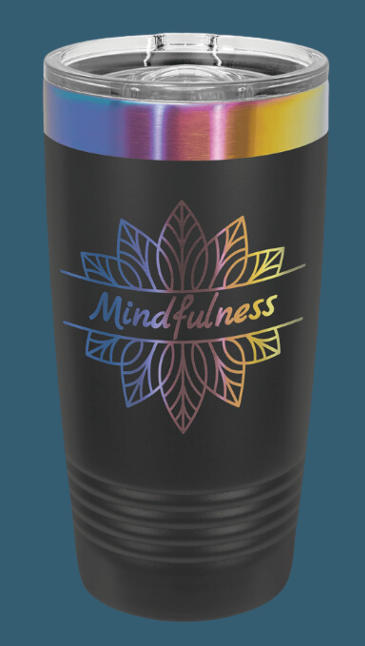 Custom Laser Engraved Polar Camel 20 oz. White or Black Prism ION-Plated Ringneck Tumbler with Slider Lid