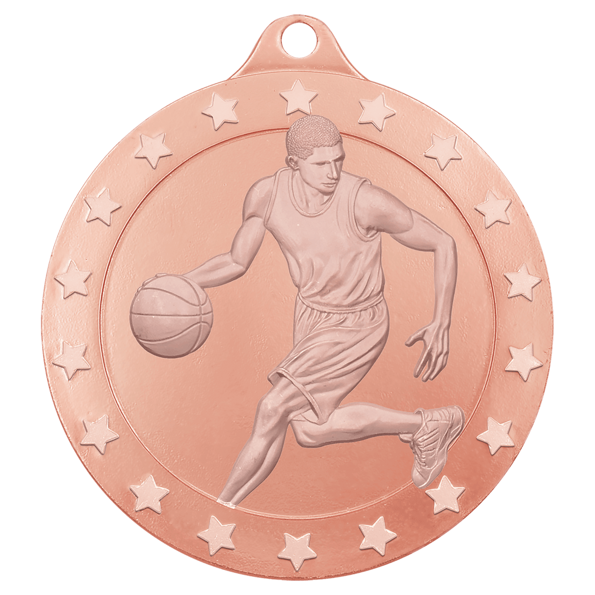 2" Radiance Male Basketball Medal - Bronze