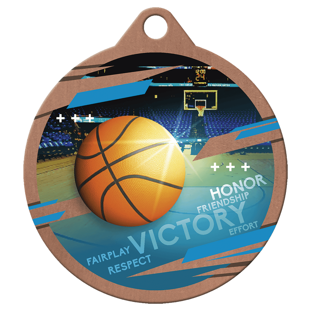 2" Inspire Basketball Medal - Bronze