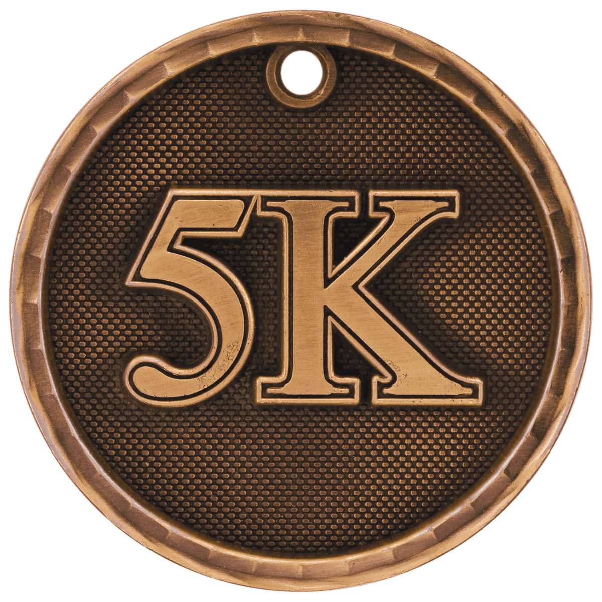 Antique Bronze 2" 3D 5K Medal