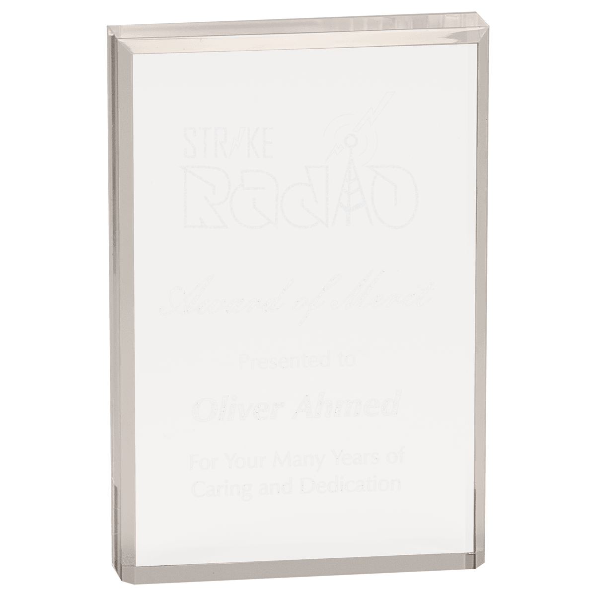 4" x 6" Clear Rectangle Acrylic