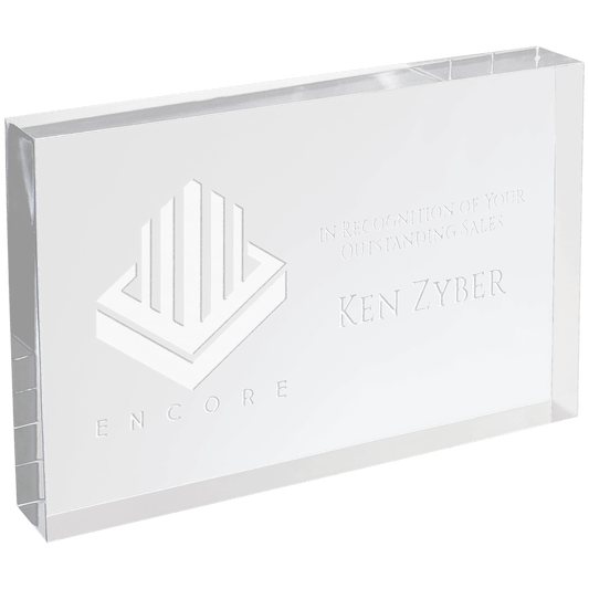 4" X 6" Clear Rectangle Square Cut Acrylic