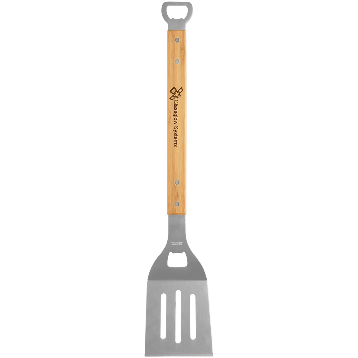 19 1/4" Bamboo Barbeque Spatula with Bottle Opener