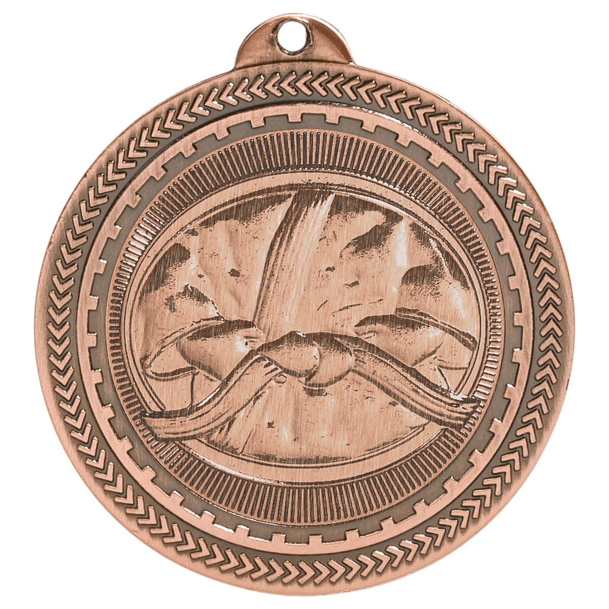 Antique Bronze 2" Martial Arts Laserable BriteLazer Medal