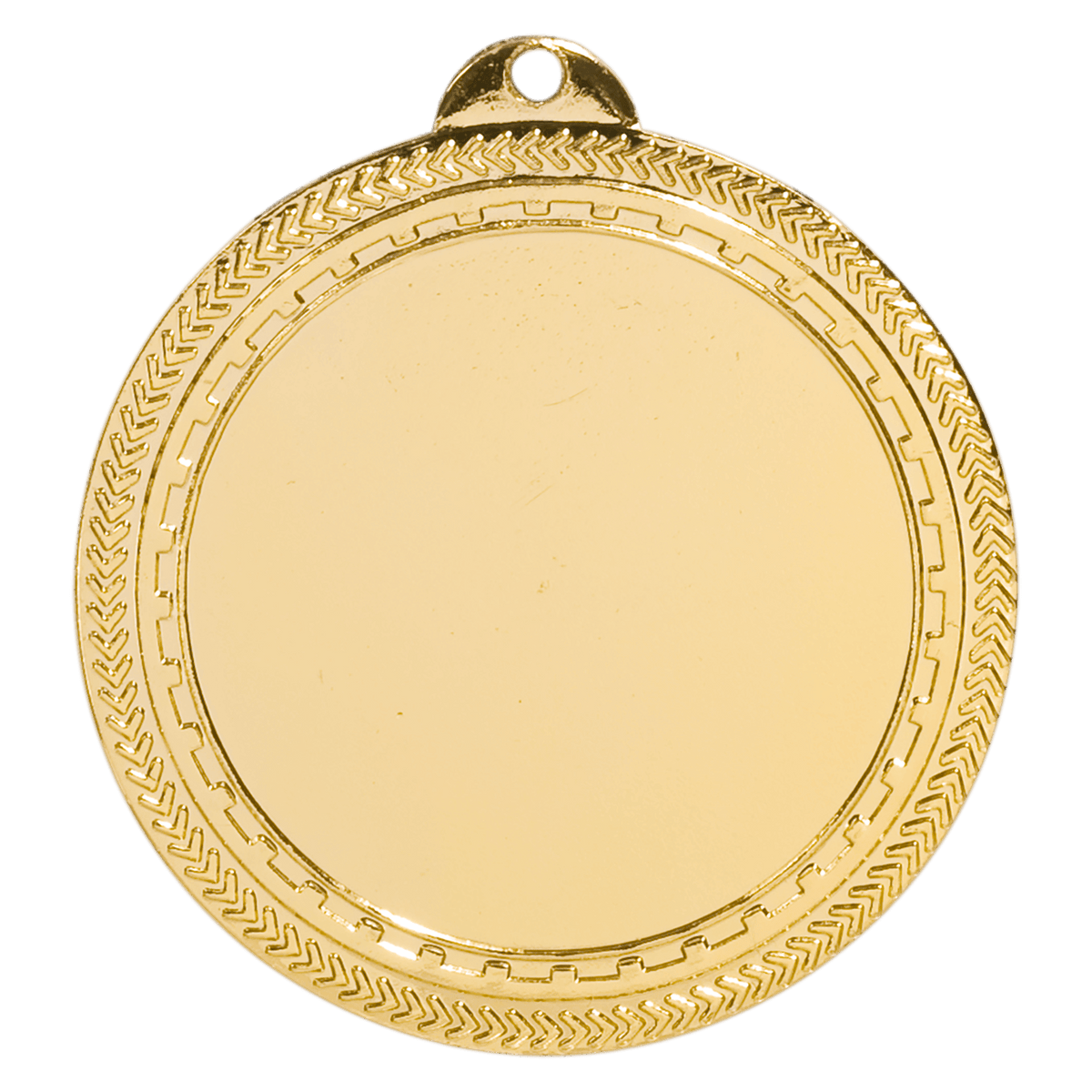 Bright Gold 2 3/4" 2" Insert Holder Laserable BriteLazer Medal