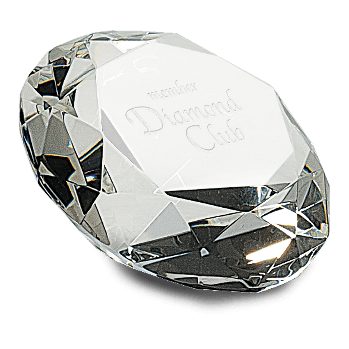 2 1/2" Clear Crystal Diamond (4" Diameter)