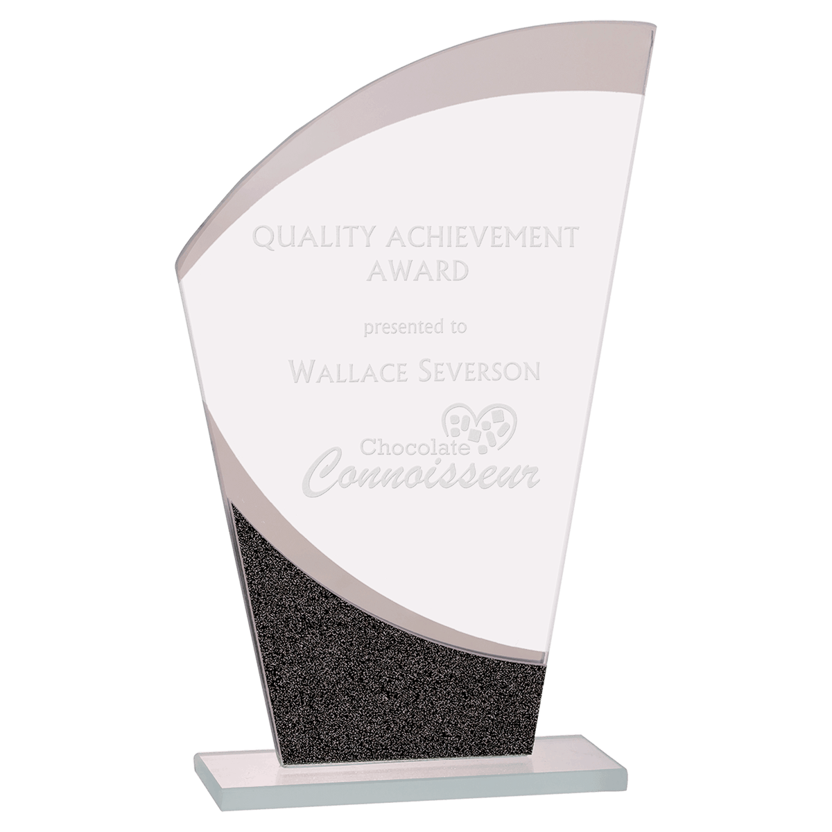 8" Wave Designer Glass Award
