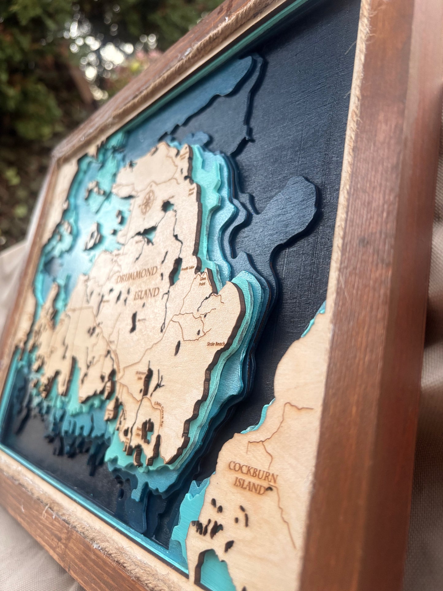 Custom Engraved Lake Maps