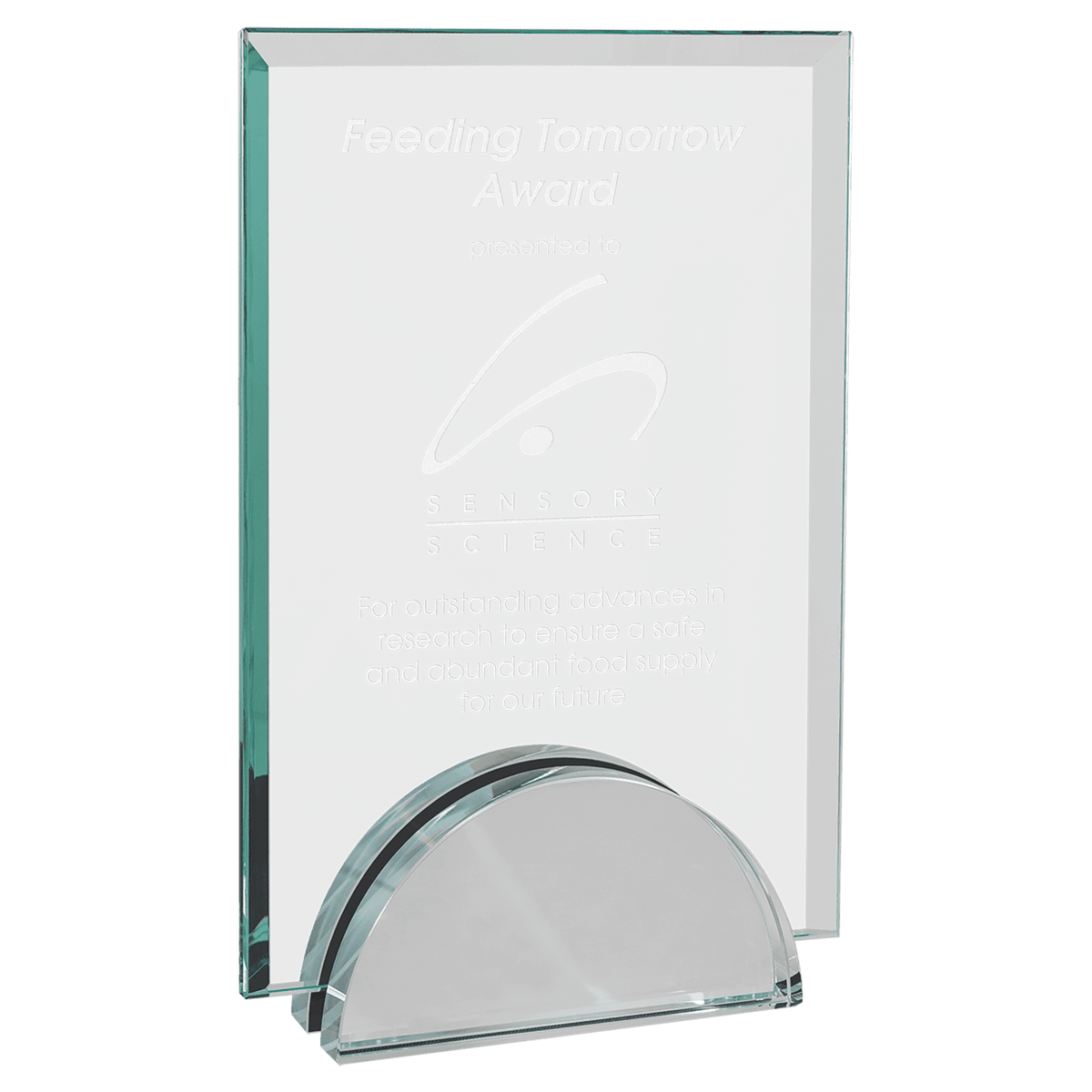 5" x 7 1/4" Apex Series Glass Award
