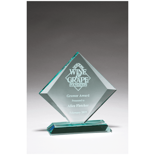 8" x 8" Diamond Series Glass Award