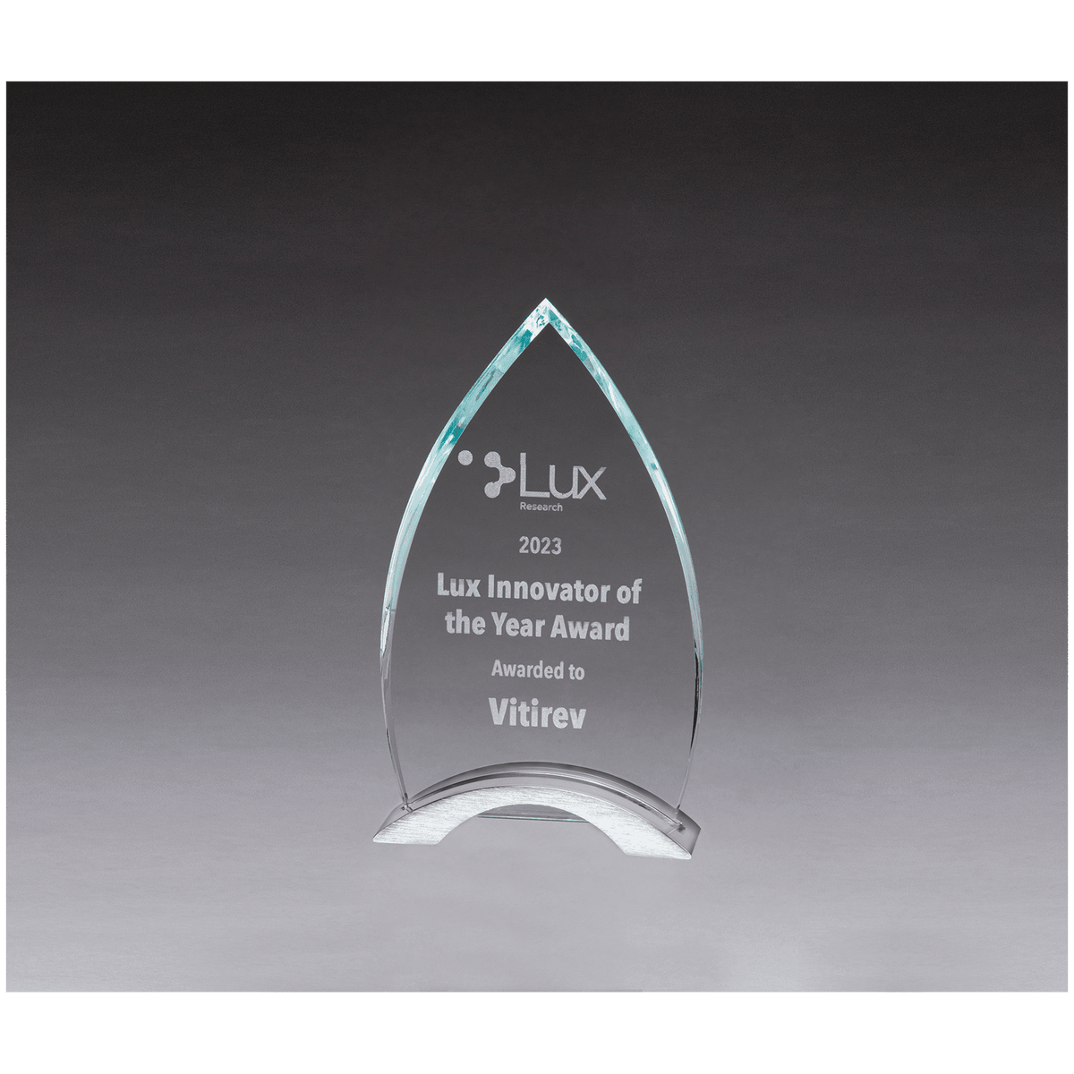 4 7/8" x 9" x 3/8" Thick Flame Series Clear Glass Top with Brushed Silver Aluminum Base