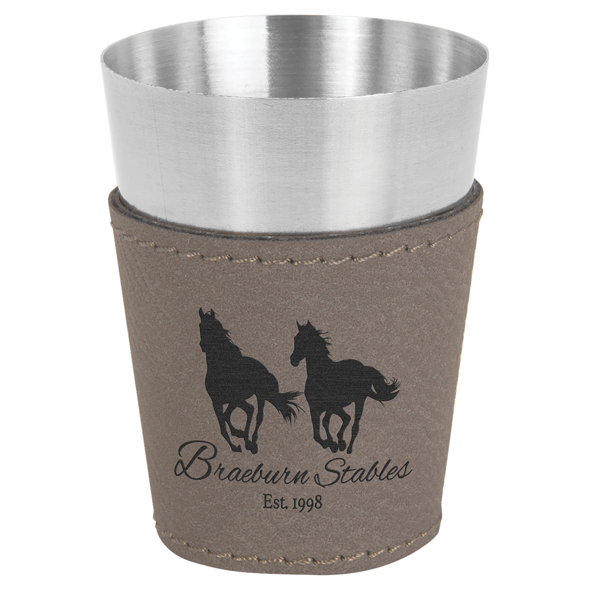 Gray Stainless Steel 2 oz. Shot Glass
