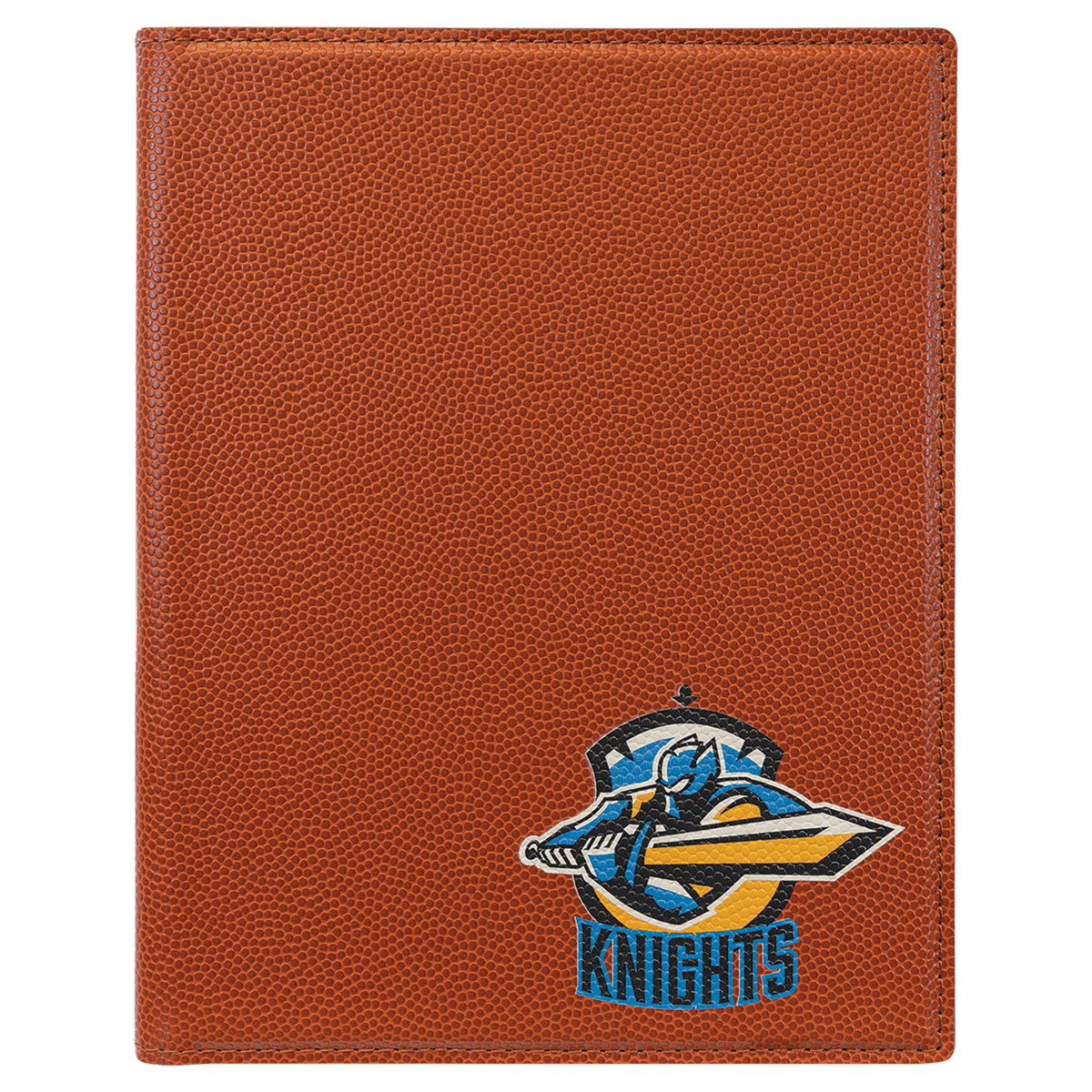 Basketball 7" x 9" Laserable Leatherette Small Portfolio with Notepad