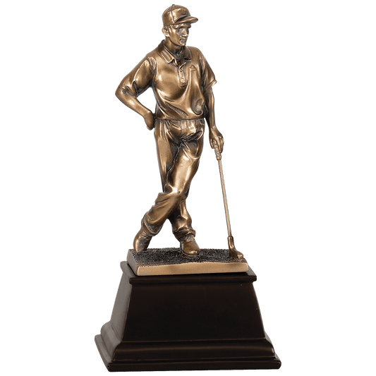 9" Bronze Male Golf Resin Award