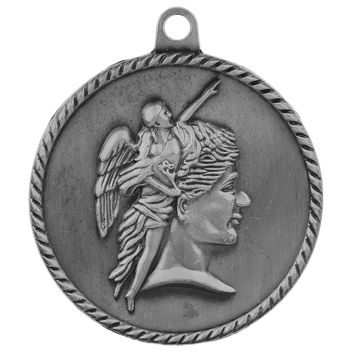 Antique Silver 2" Achievement High Relief Medal