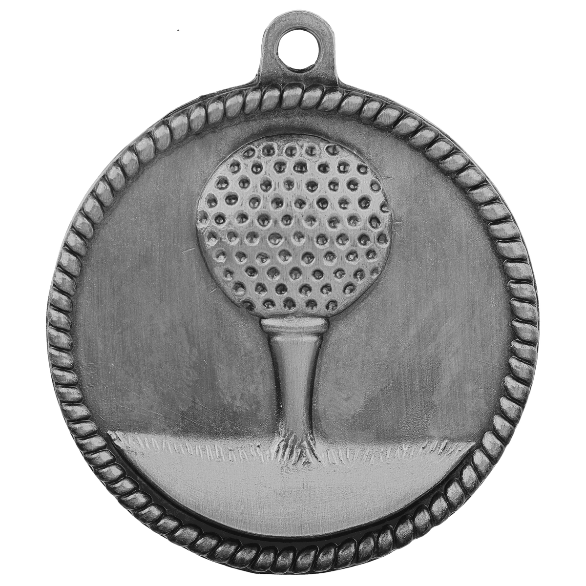 Antique Silver 2" Golf High Relief Medal