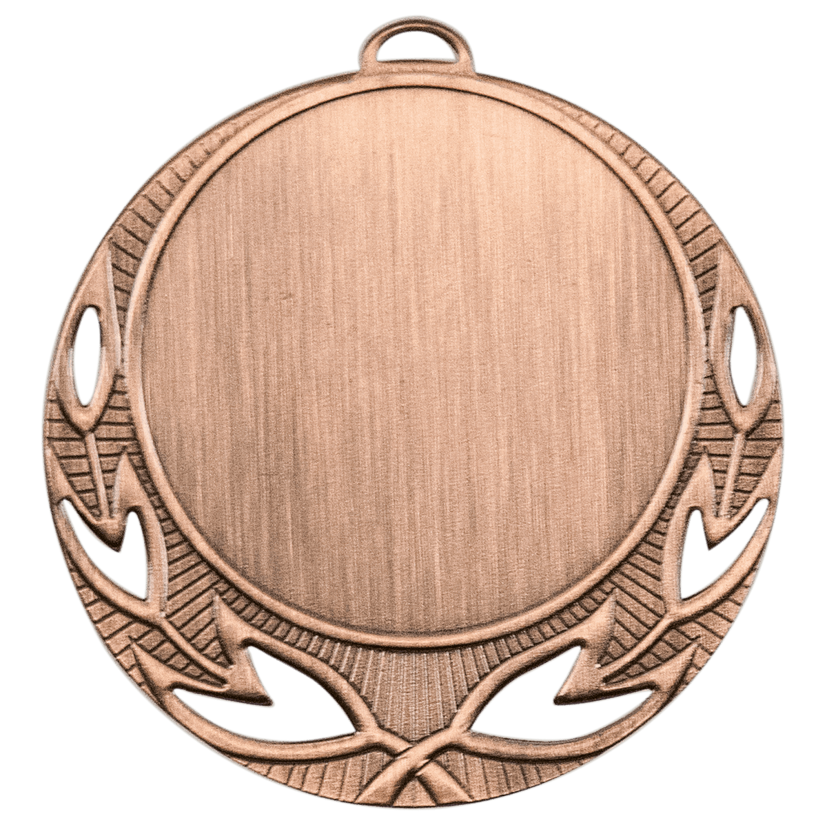 Antique Bronze 2 3/4" Open Wreath 2" Insert Holder Medal