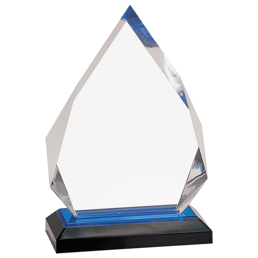 Blue 5 1/4" x 7 3/4" Diamond Impress Acrylic