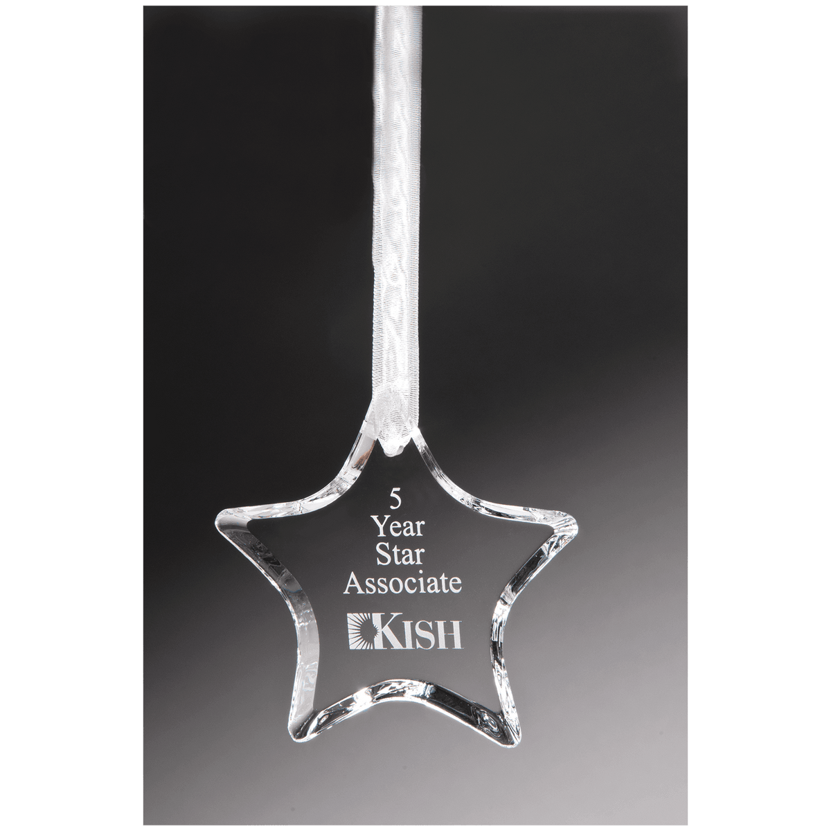 3 1/2" Crystal Star Ornament