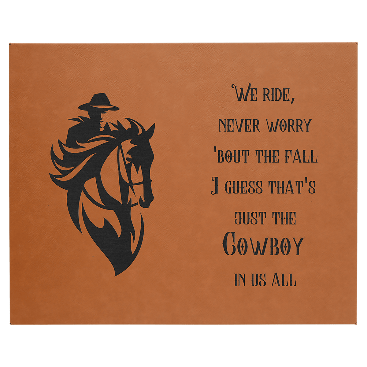 Rawhide 16" x 20" Laserable Leatherette Wall Decor with Sawtooth Hanger