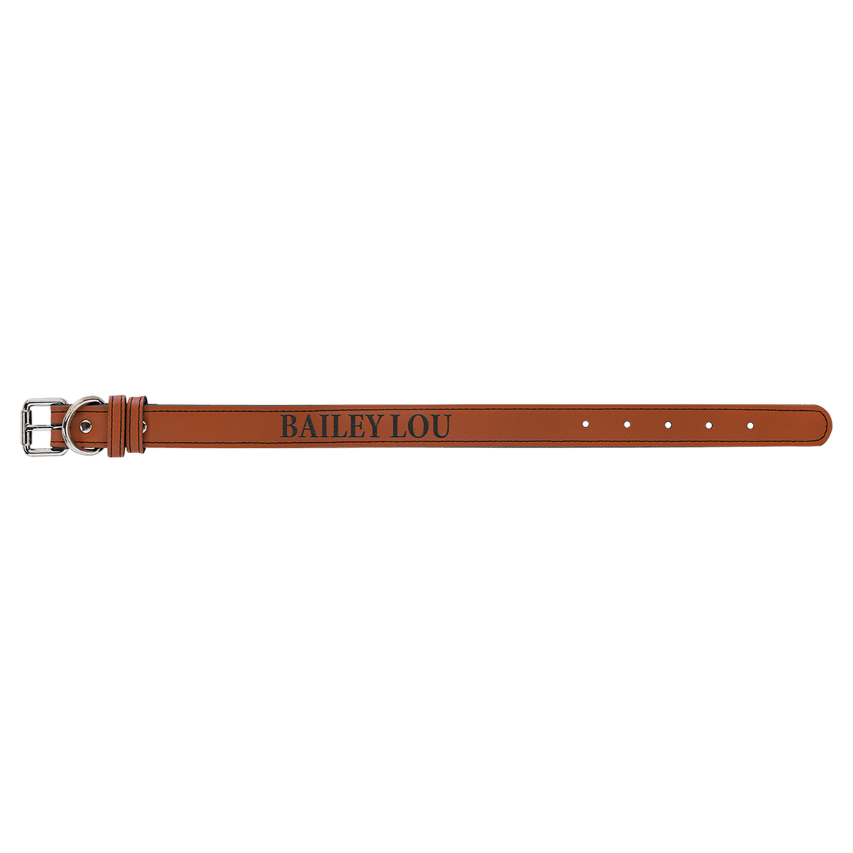 Rawhide Small 15" x 3/4" Laserable Leatherette Dog Collar