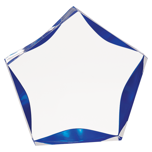 Clear/Blue 5"/ Luminary Star Acrylic