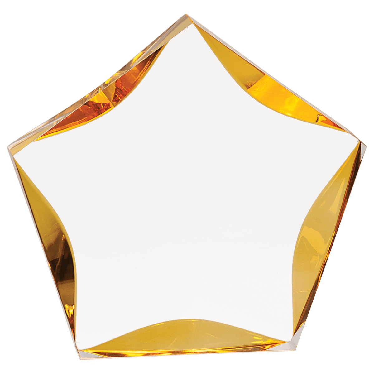 Clear/Gold 7"/ Luminary Star Acrylic