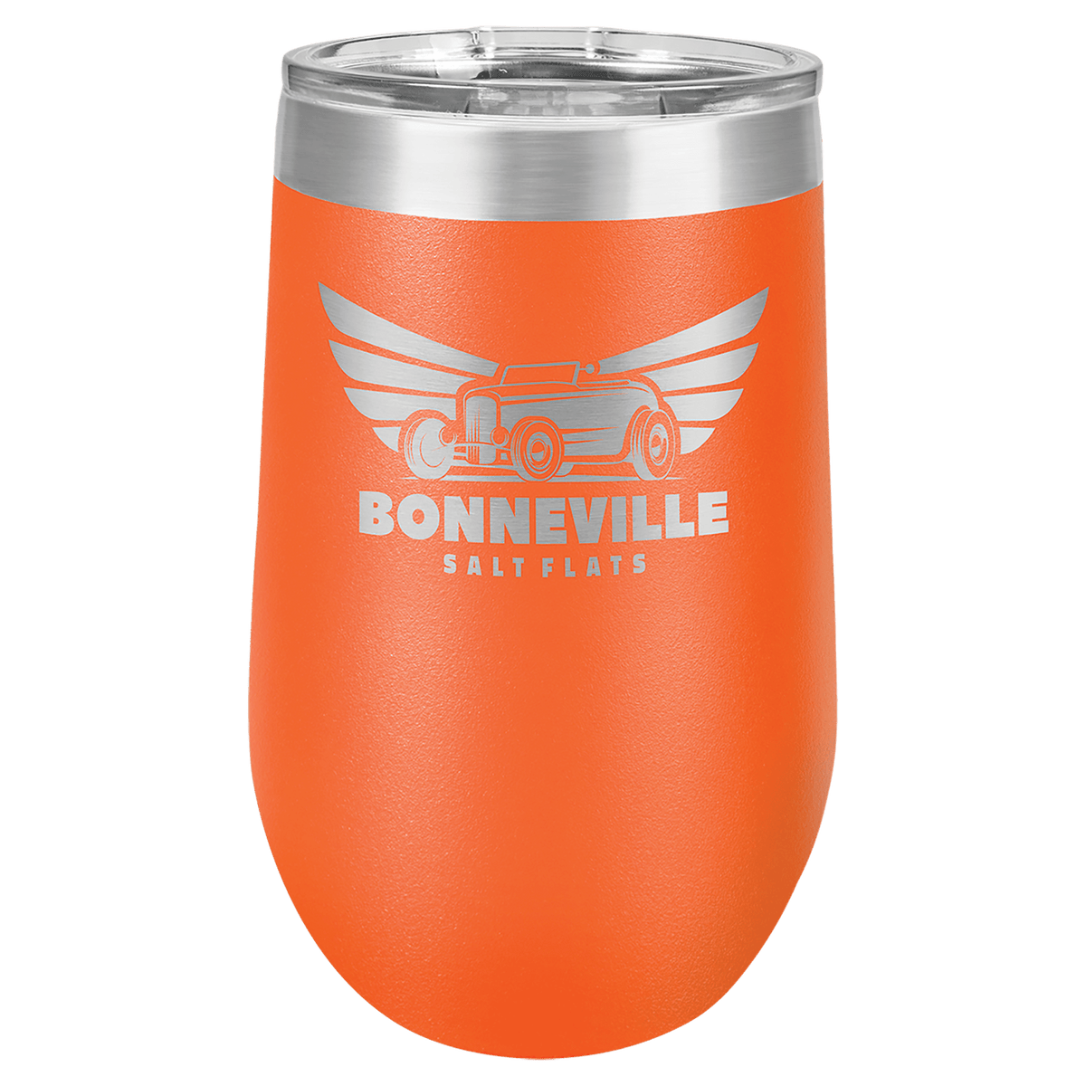 Orange Polar Camel 16 oz. Vacuum Insulated Stemless Tumbler with Lid