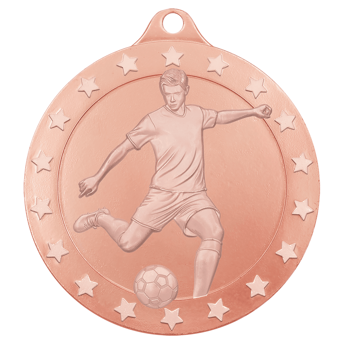 2" Radiance Male Soccer Medal - Bronze