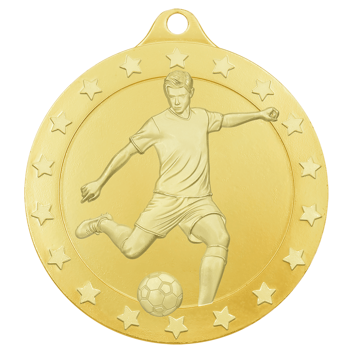 2" Radiance Male Soccer Medal - Gold