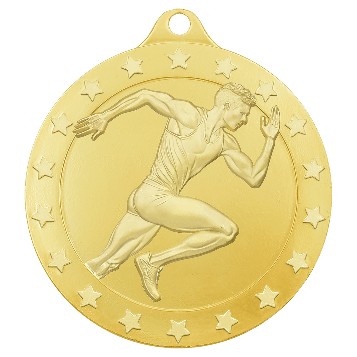2" Radiance Male Track Medal - Gold