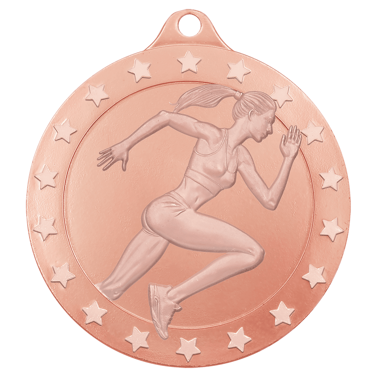 2" Radiance Female Track Medal - Bronze