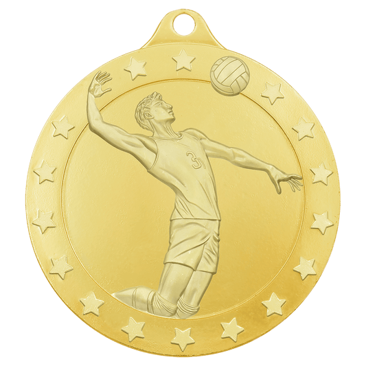 2" Radiance Male Volleyball Medal - Gold