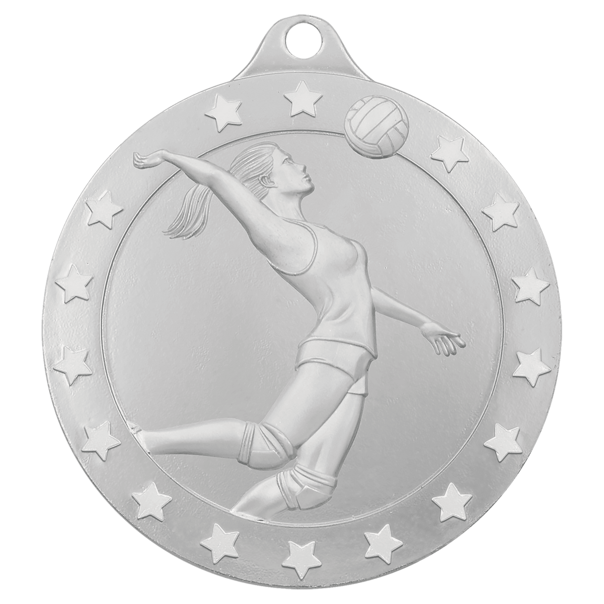 2" Radiance Female Volleyball Medal - Silver