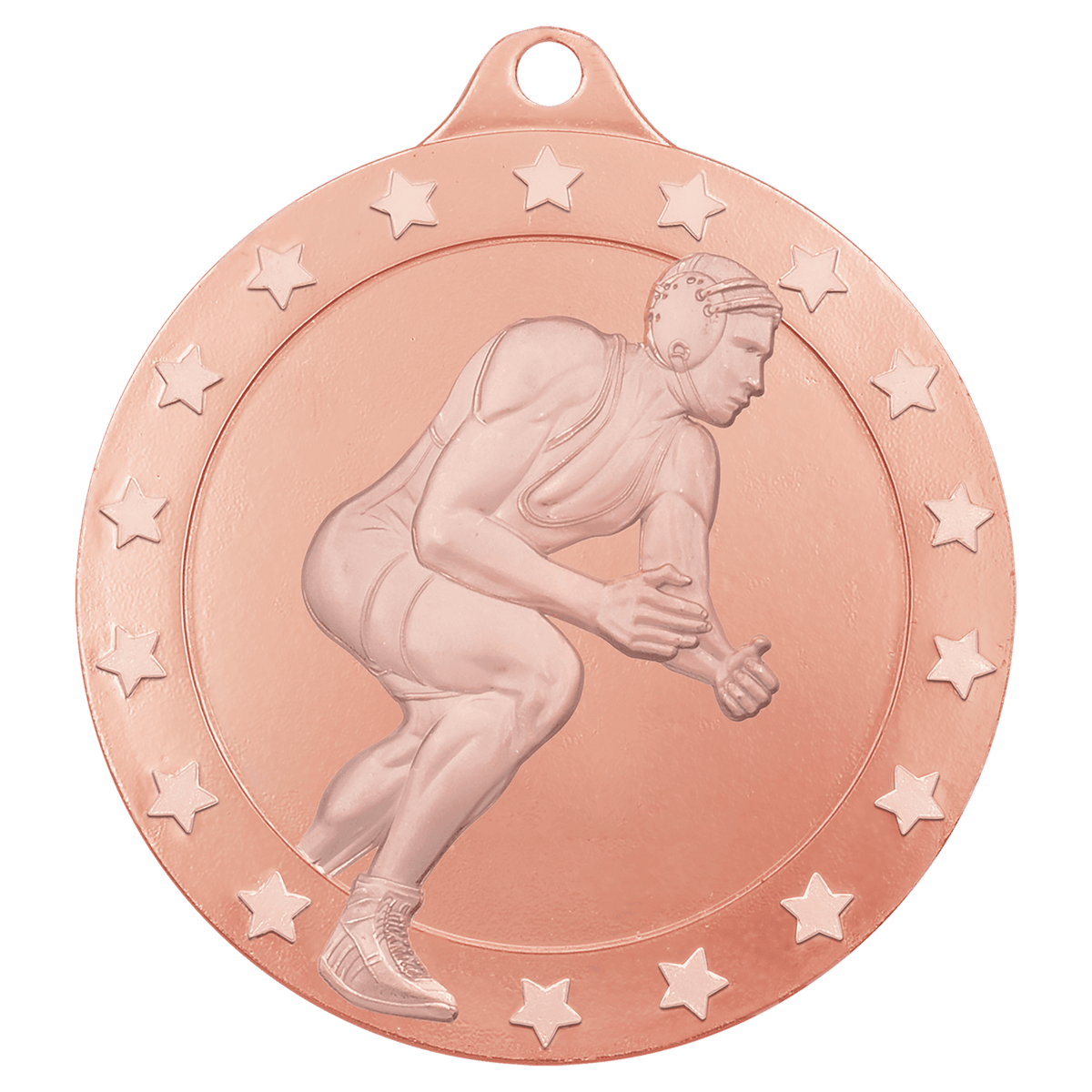 2" Radiance Male Wrestling Medal - Bronze