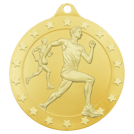 2 3/4" Radiance Male Cross Country Medal - Gold
