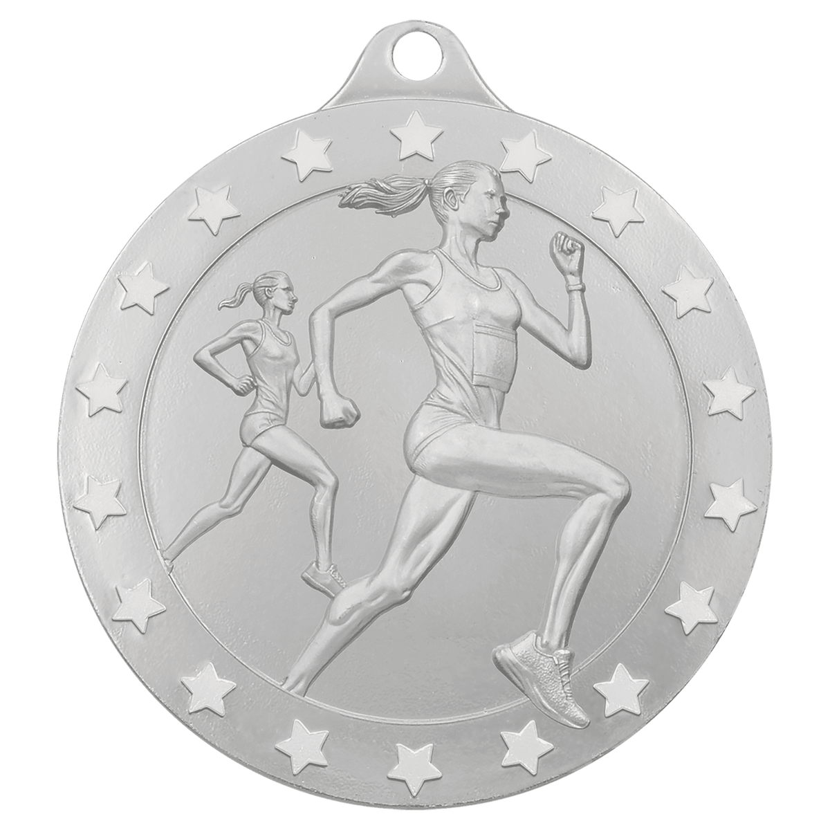 2 3/4" Radiance Female Cross Country Medal - Silver