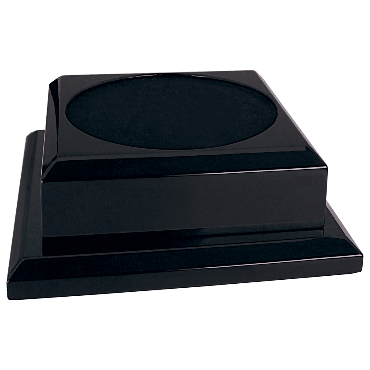 8" x 8" Black Royal Piano Finish Pedestal Base