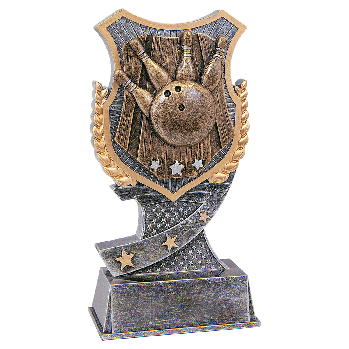 6" Bowling Shield Award