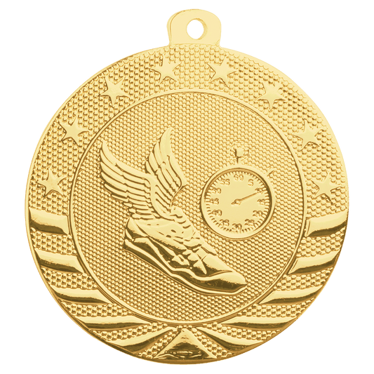 Bright Gold 2" Track Starbrite Medal