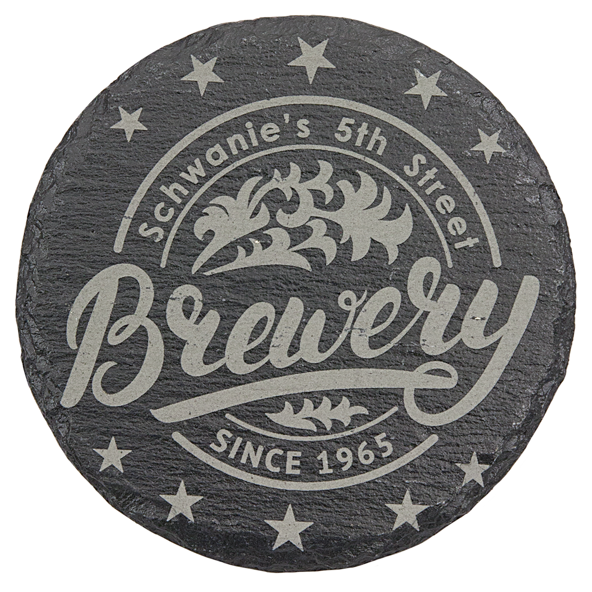 Slate 4" Round Coaster