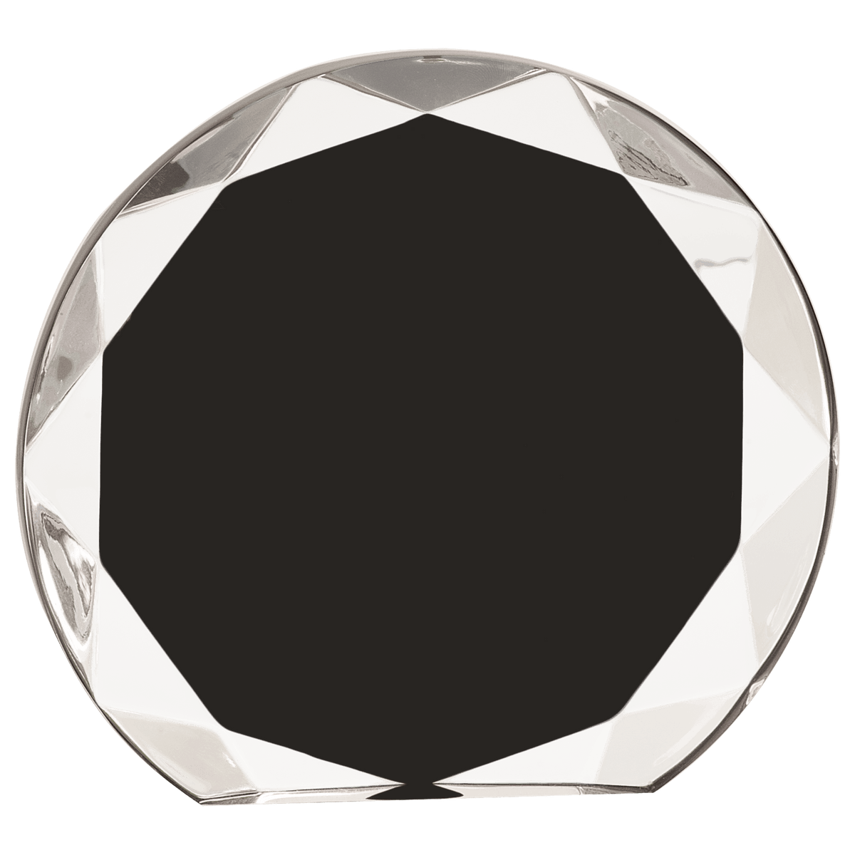 Black 6 1/4" Sunburst Acrylic