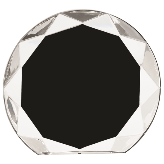 Black 7 1/4" Sunburst Acrylic