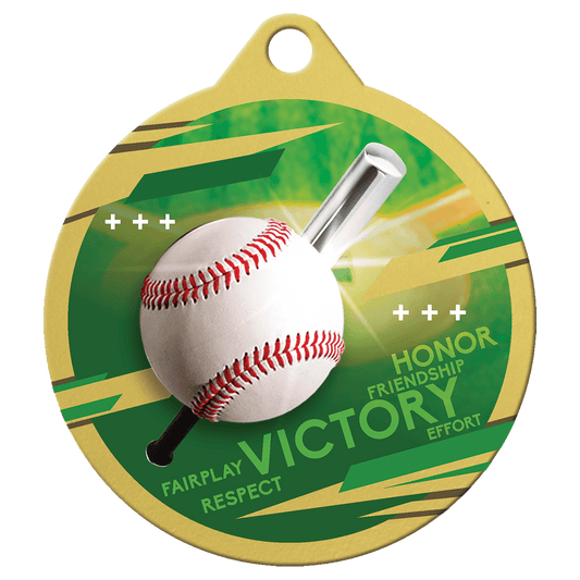 2" Inspire Baseball Medal - Gold