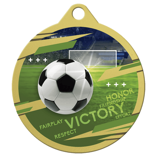 2" Inspire Soccer Medal - Gold