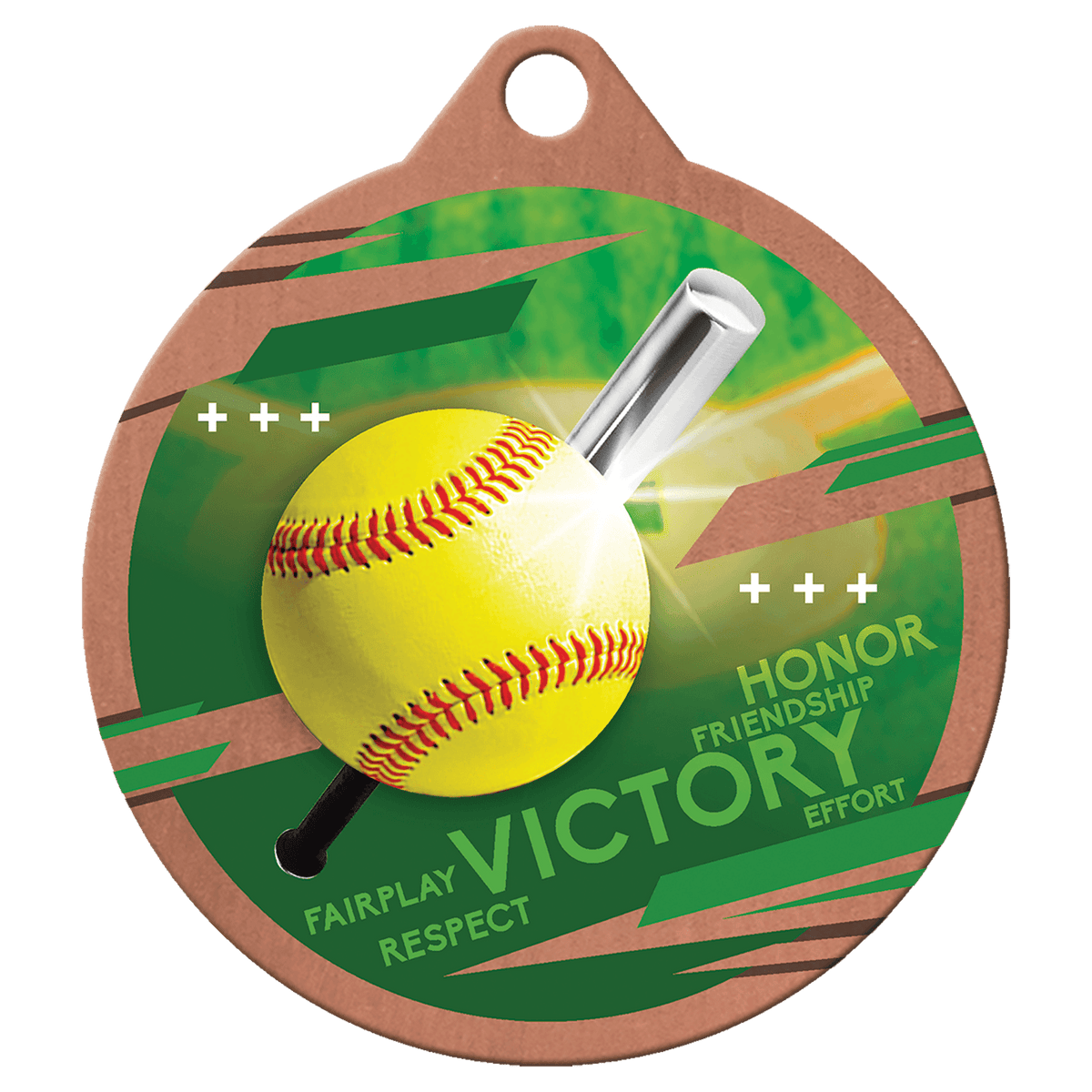 2" Inspire Softball Medal - Bronze